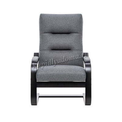 Кресло для отдыха Leset Оскар (Венге/Ткань рогожка серый Малмо 95)