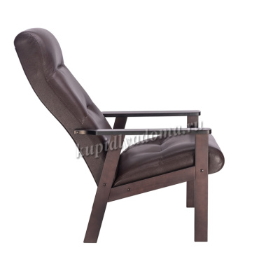 Кресло для отдыха Leset Retro (Орех/Экокожа Polaris Beige)