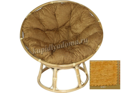 Кресло RJG-Papasan (Ротанг №4, ткань Mulan 051)