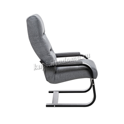 Кресло для отдыха Leset Оскар (Венге/Ткань рогожка серый Малмо 95)